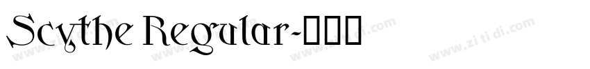 Scythe Regular字体转换